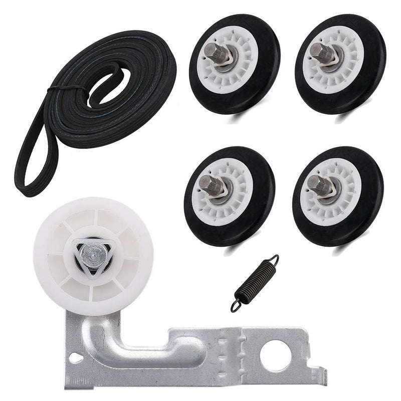 Upgraded Dryer Repair Kit Compatible with LG Kenmore Dryers Includes 4581EL2002C Dryer Drum Roller 4400EL2001A Dryer Belt 4561EL3002A Idler Pulley & Spring Replace 4400EL2001F 4581EL3001E 4581EL2002A